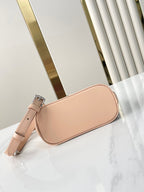 NANO ALMA 18 IN TOSKANISCHEM BEIGE-GESTEPPTES LAMMLEDER MIT GOLD- UND SILBERNEN BESCHLÄGEN