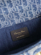 21 MONGTAIGNE EAST-WET MIT KETTE BLAUER DENIM OBLIQUE JACQUARD