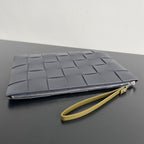 GROSSE KASSETTENTASCHE 35 IN FORELLE GRAUES KALBSLEDER