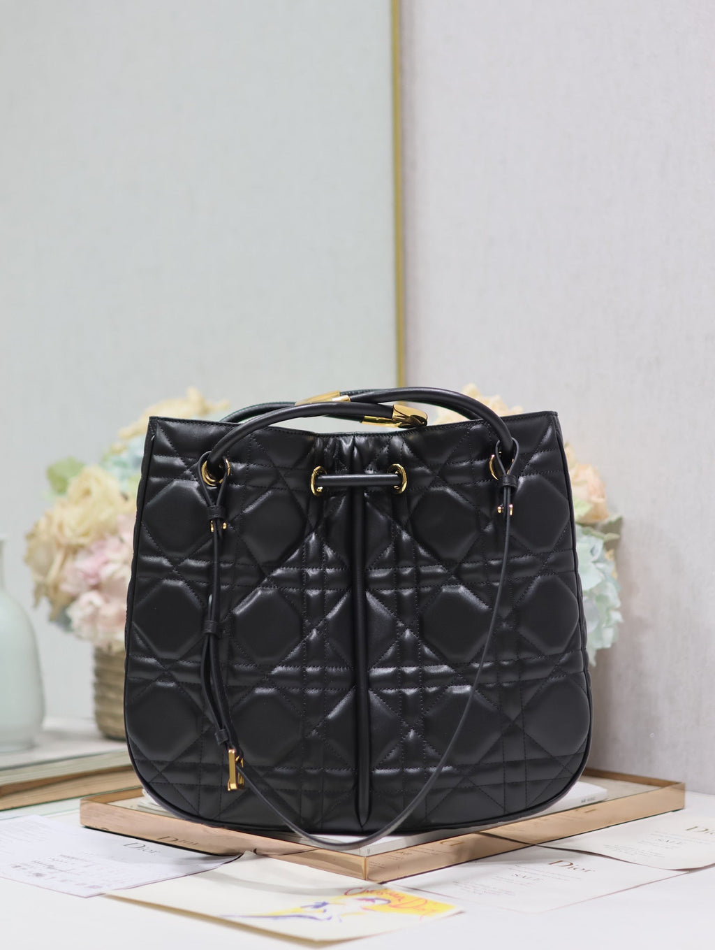 MEDIUM 34 NOLITA BAG IN BLACK MACROCANNAGE CALFSKIN