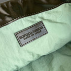 Staubsack, mittelgroß, 32 Zoll, olivgrünes Kalbsleder