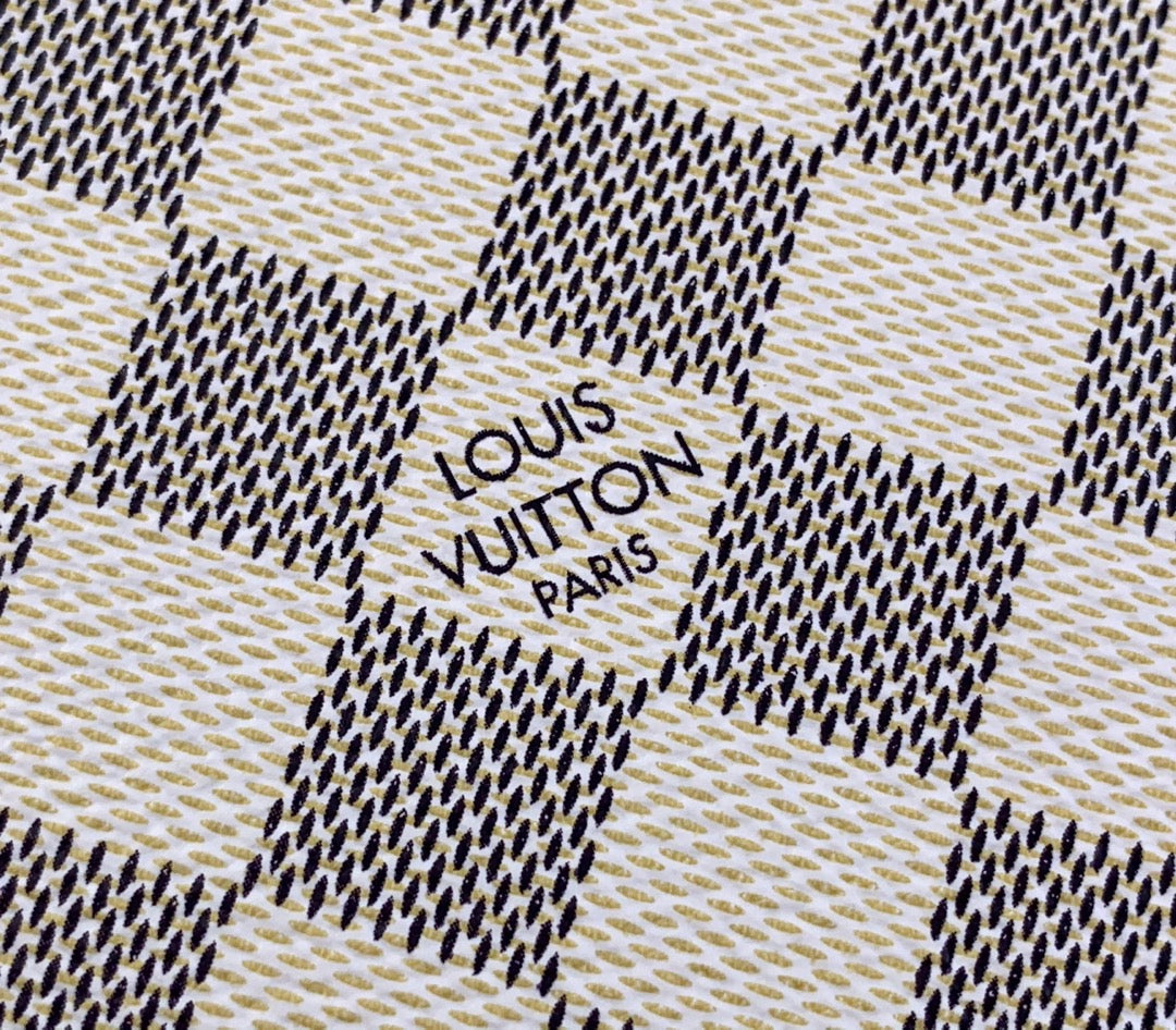 Kosmetiktasche PM 19 in Weiß-Grau Damier Azur Canvas