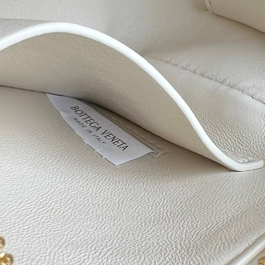 Konzerttasche 18 Zoll aus weißem Lammleder