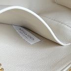 Konzerttasche 18 Zoll aus weißem Lammleder