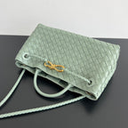 SMALL ANDIAMO 29 IN CEDALON GREEN LAMBSKIN