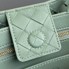 SMALL ANDIAMO 29 IN CEDALON GREEN LAMBSKIN
