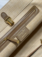 LARGE 41 TOUJOURS BAG IN BISQUE BEIGE CANNAGE RAFFIA