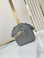 SPEEDY BANDOULIÈRE 20 IN GUN METAL MONOGRAM EMPREINTE GOLD HARDWARE