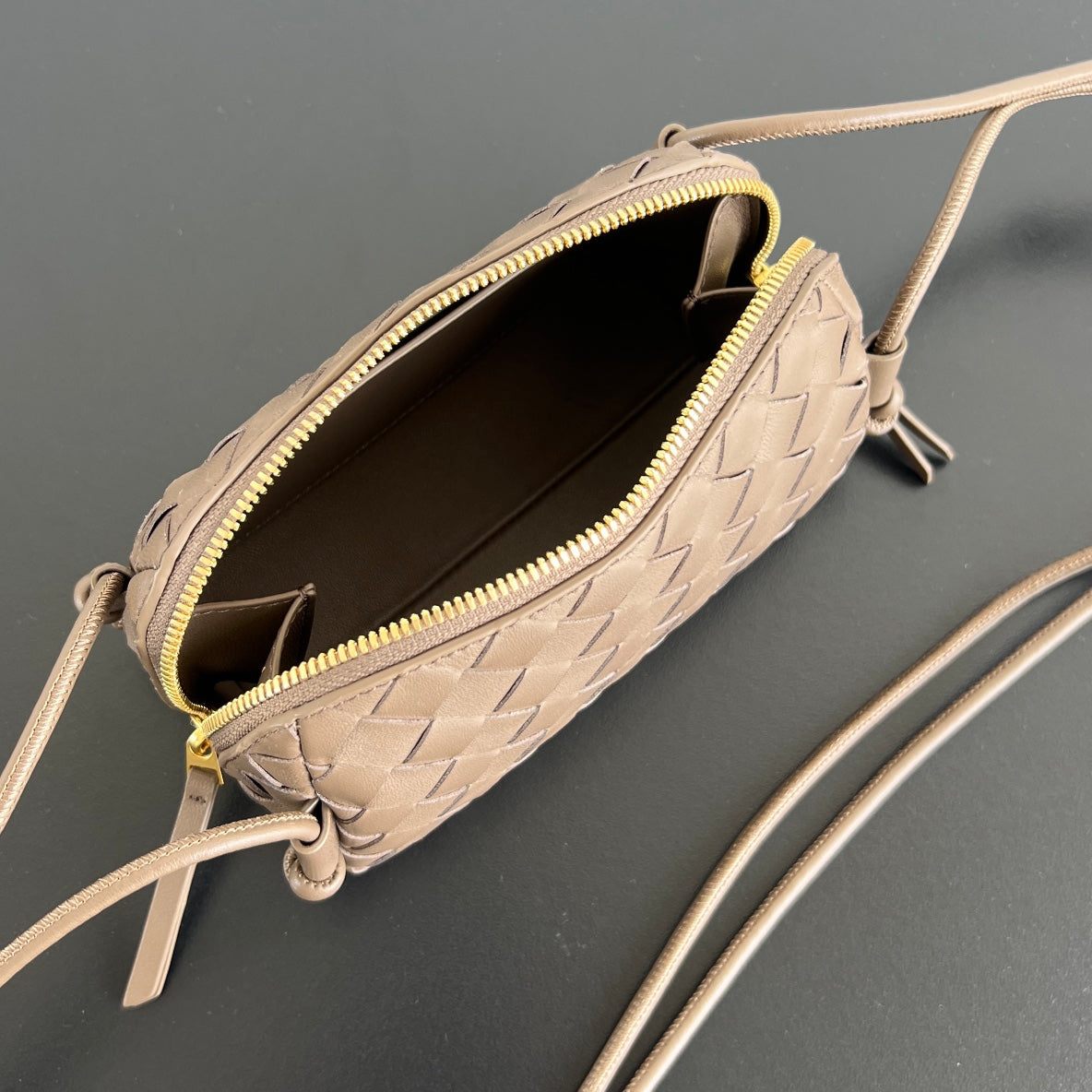 Konzerttasche 18 Zoll, mittelbraunes Lammleder