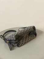 LARGE D-JOURNEY SHOULDER BAG 33 IN BLACK MONOGRAM OBLIQUE JACQUARD