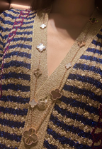 ¡®Jewelicorn¡¯NEW  Convertible long necklace with 15 four-leaf clover charms