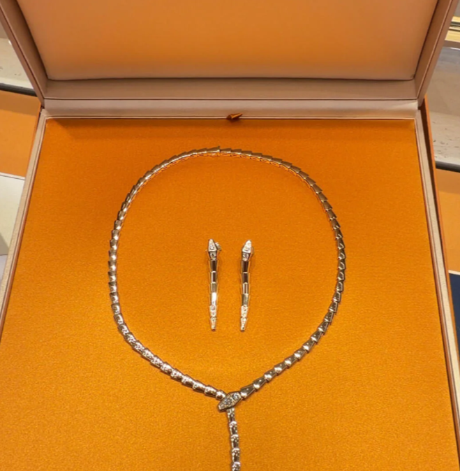 [⭐JeweliWhal]NEW！SERPENT DIAMOND NECKLACE