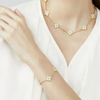 ¡®Jewelicorn¡¯CLOVER 5 MOTIFS  FULL DIAMOND BRACELET