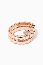 Jewelicorn Schlangenring mit zweireihigem Diamanten