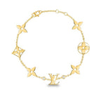 Jewelicorn Stern- und Sonnenarmband mit 7 Motiven, Gold