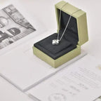 Jewelicorn Kleeblatt 15 mm Diamant-Laserkette Silber