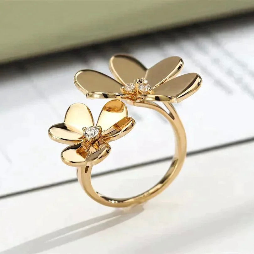 Jewelicorn CLOVER COMOS GOLD DIAMOND RING