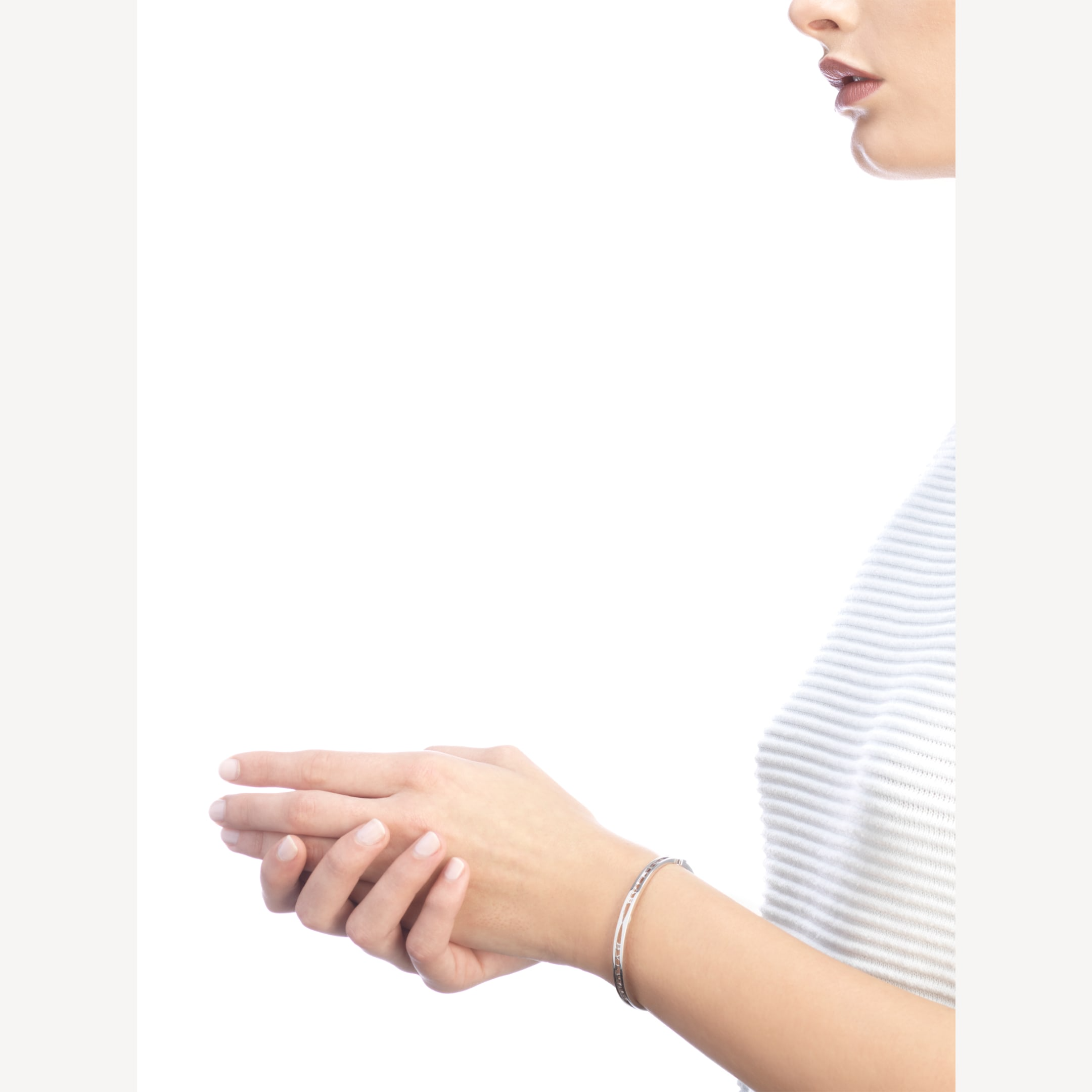 ¡®Jewelicorn¡¯ZERO 1 SPIRAL LOGO SILVER BRACELET