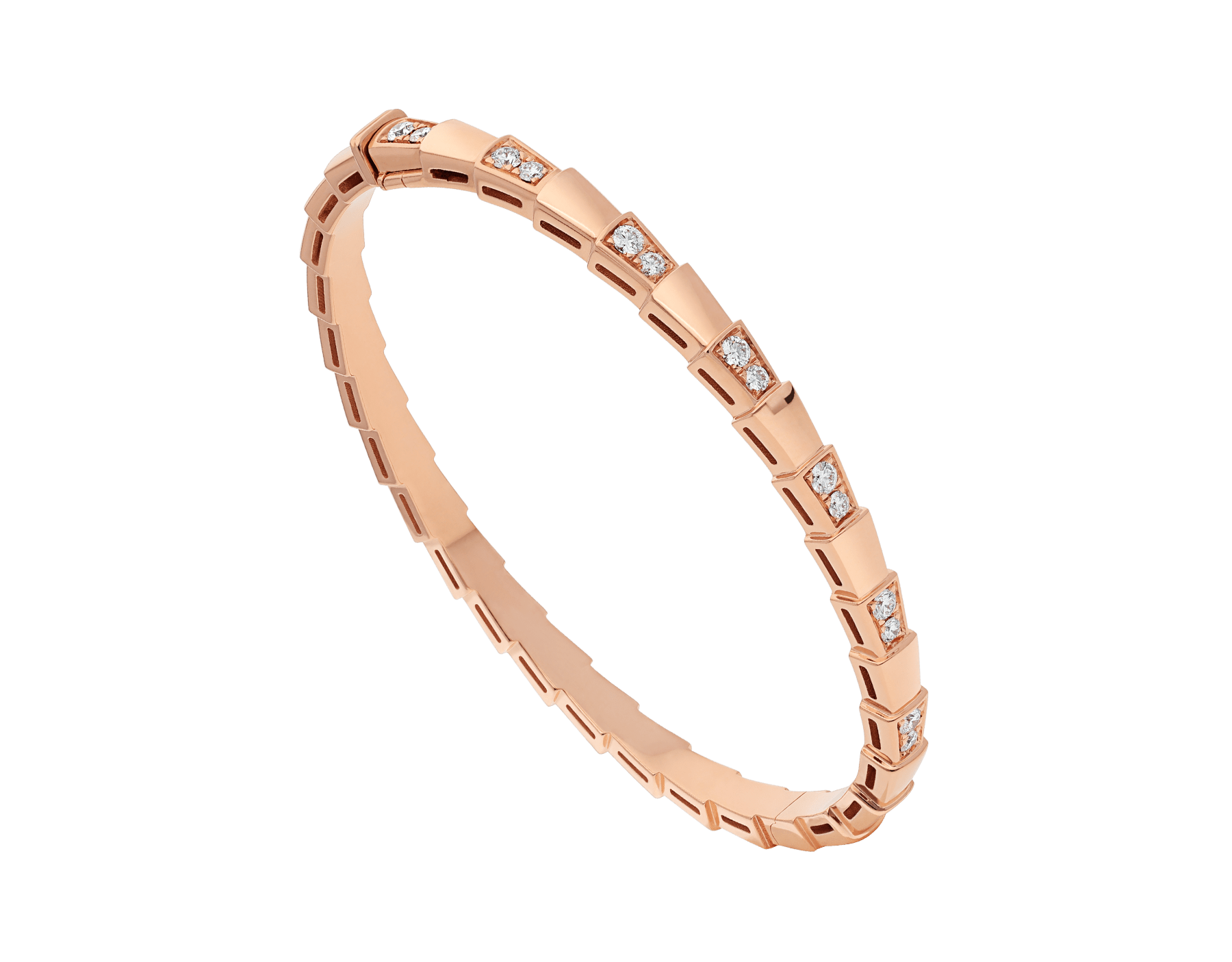 ¡®Jewelicorn¡¯SERPENTI ARMBAND ROSA GOLD DIAMANT