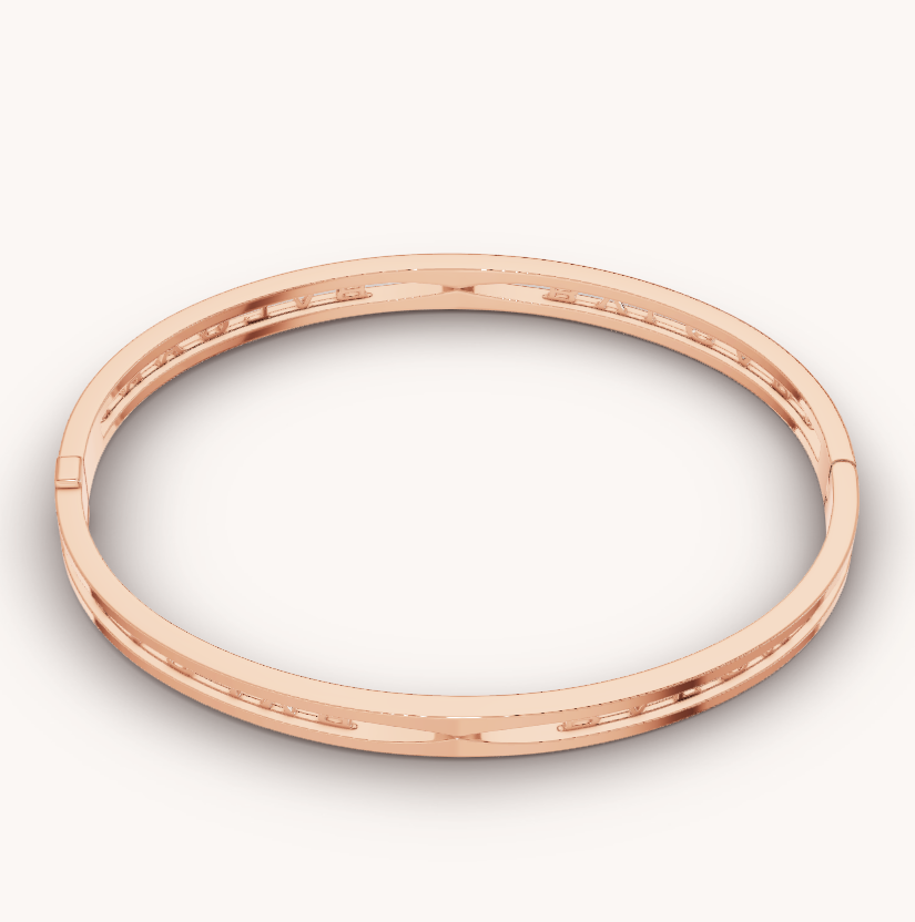 ¡®Jewelicorn¡¯ZERO 1 SPIRAL LOGO PINK GOLD BRACELET
