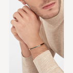 Jewelicorn ZERO 1 Armband aus roségoldenem Keramik mit schwarzer Keramik