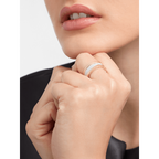 Jewelicorn ZERO 1 Zweiband-Schlaufen und weißer Keramik-Spiralring in Roségold