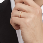 ¡®Jewelicorn¡¯ZERO 1 ワンバンド パヴェダイヤモンド スパイラルリング