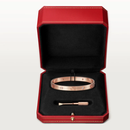 Jewelicorn LOVE Armband, 6,1 mm, 4 Diamanten 