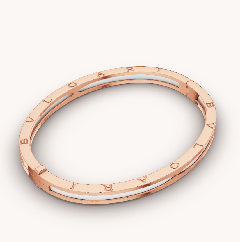 ¡®Jewelicorn¡¯ZERO 1 PINK GOLD WITH WHITE CERAMIC BRACELET