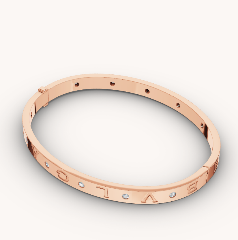 ¡®Jewelicorn¡¯ZERO 1 PINK GOLD 12 DIAMONDS BRACELET
