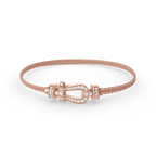 ¡®Jewelicorn¡¯FORCE SMALL HORSESHOE  DIAMOND CHAIN ROPE BRACELET