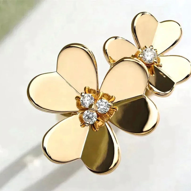 Jewelicorn CLOVER COMOS GOLD DIAMOND RING
