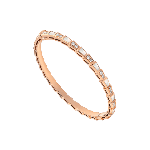 ¡®Jewelicorn¡¯SERPENTI ARMBAND ROSA GOLD PERLMUTT DIAMANT 