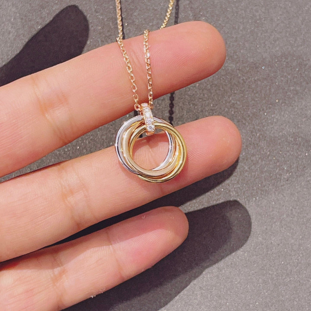 ®Jewelicorn®トリニティネックレス ゴールド ダイヤモンド