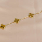 [⭐JeweliWhal] CLOVER 5 MOTIFS TIGER EYE BRACELET COLLECTION