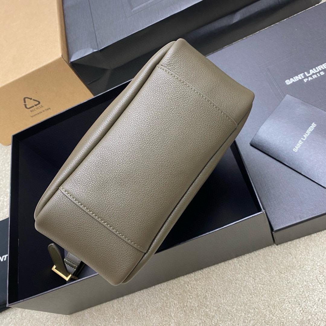 LE 5 À 7 SUPPLE SMALL 22 BROWN CALFFKIN