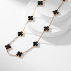 ¡®Jewelicorn¡¯CLOVER 10 MOTIFS ONYX NECKLACE
