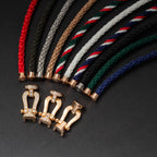 ®Jewelicorn® フォース ラージ ホースシュー ハーフダイヤモンド ブレスレット シルバー