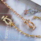 ¡®Jewelicorn¡¯FORCE ラージ ホースシュークラスプ メタルブレスレット