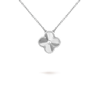 ¡®Jewelicorn¡¯CLOVER 15MM LASER NECKLACE SILVER