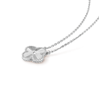 ¡®Jewelicorn¡¯CLOVER 15MM LASER NECKLACE SILVER