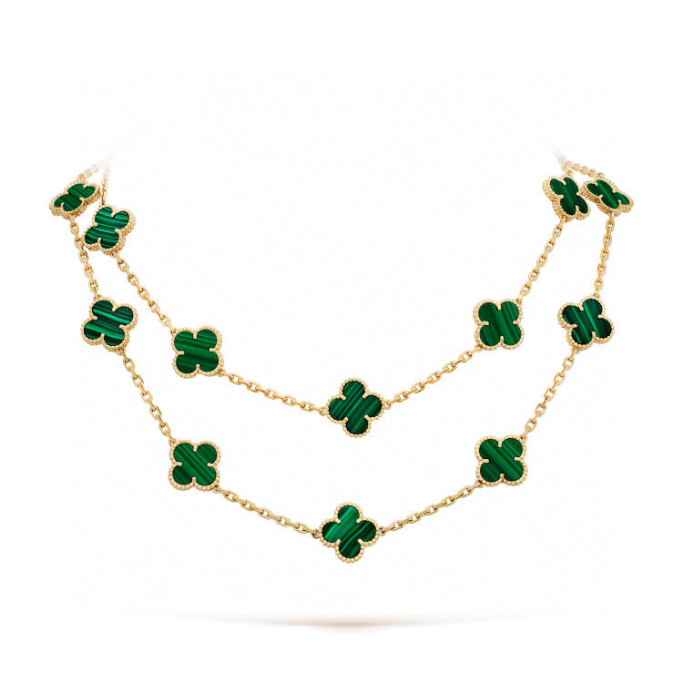 ¡®Jewelicorn¡¯CLOVER 20 MOTIFS MALACHITE GOLD