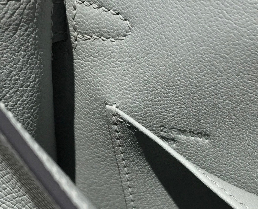 HM KELLY MINI 20 MITTELGRAU EPSOM GOLDENE BESCHLÄGE