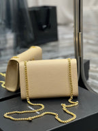 KATE KLEINE TASCHE MIT QUASTEN IN SATINBEIGE