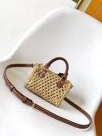 NANO SPEEDY 16 IN RAFFIA GOLD HARDWARE