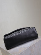 LOULOU PUFFER MEDIUM 29 IN ALL BLACK SHEEPSKIN BLACK HARDWARE