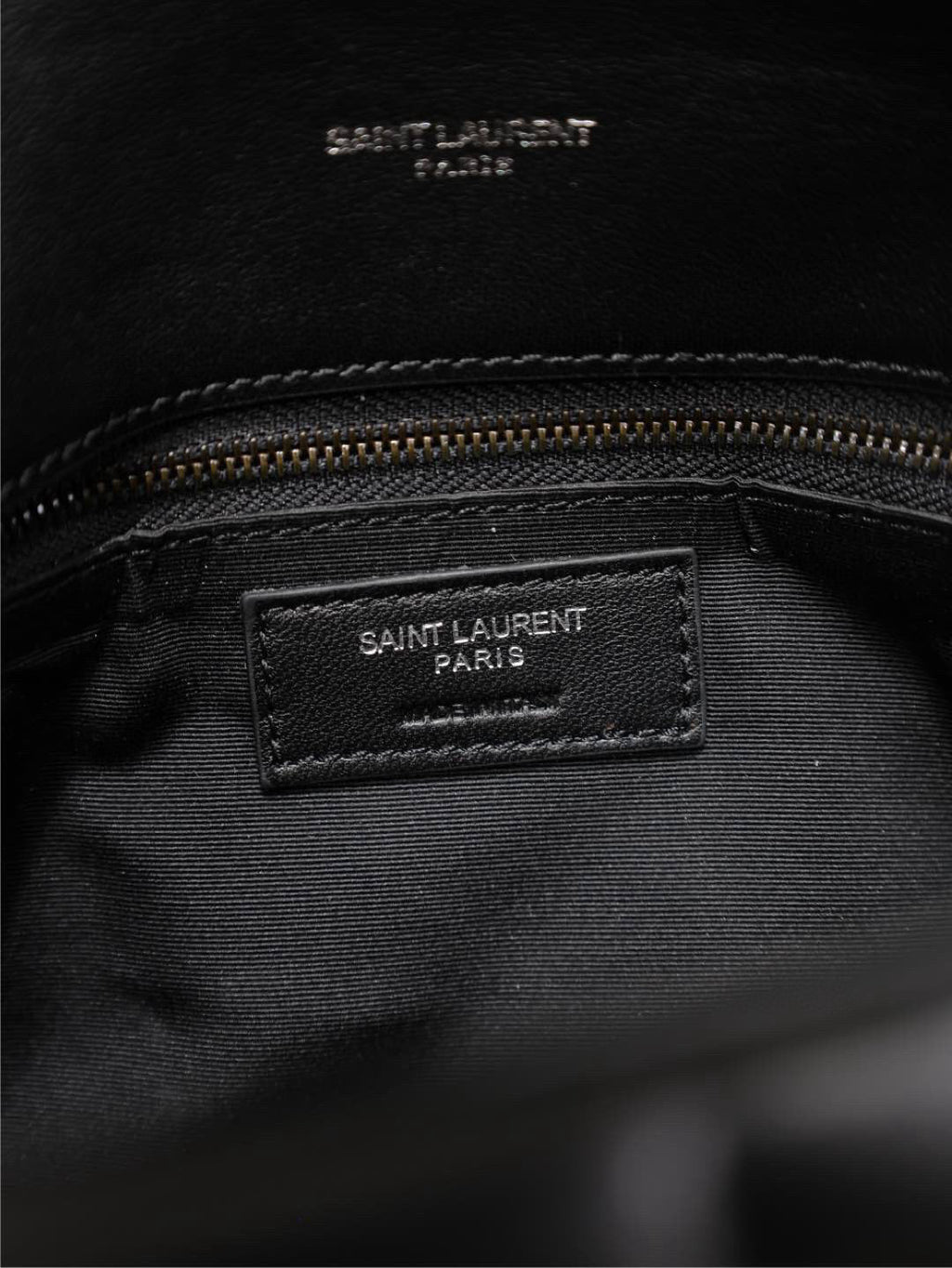 LOULOU PUFFER MEDIUM 29 IN ALL BLACK SHEEPSKIN BLACK HARDWARE