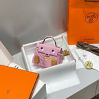 KELLY DOLL PICTO MINI 18 PINK MIX BRAUN KALBSFELL