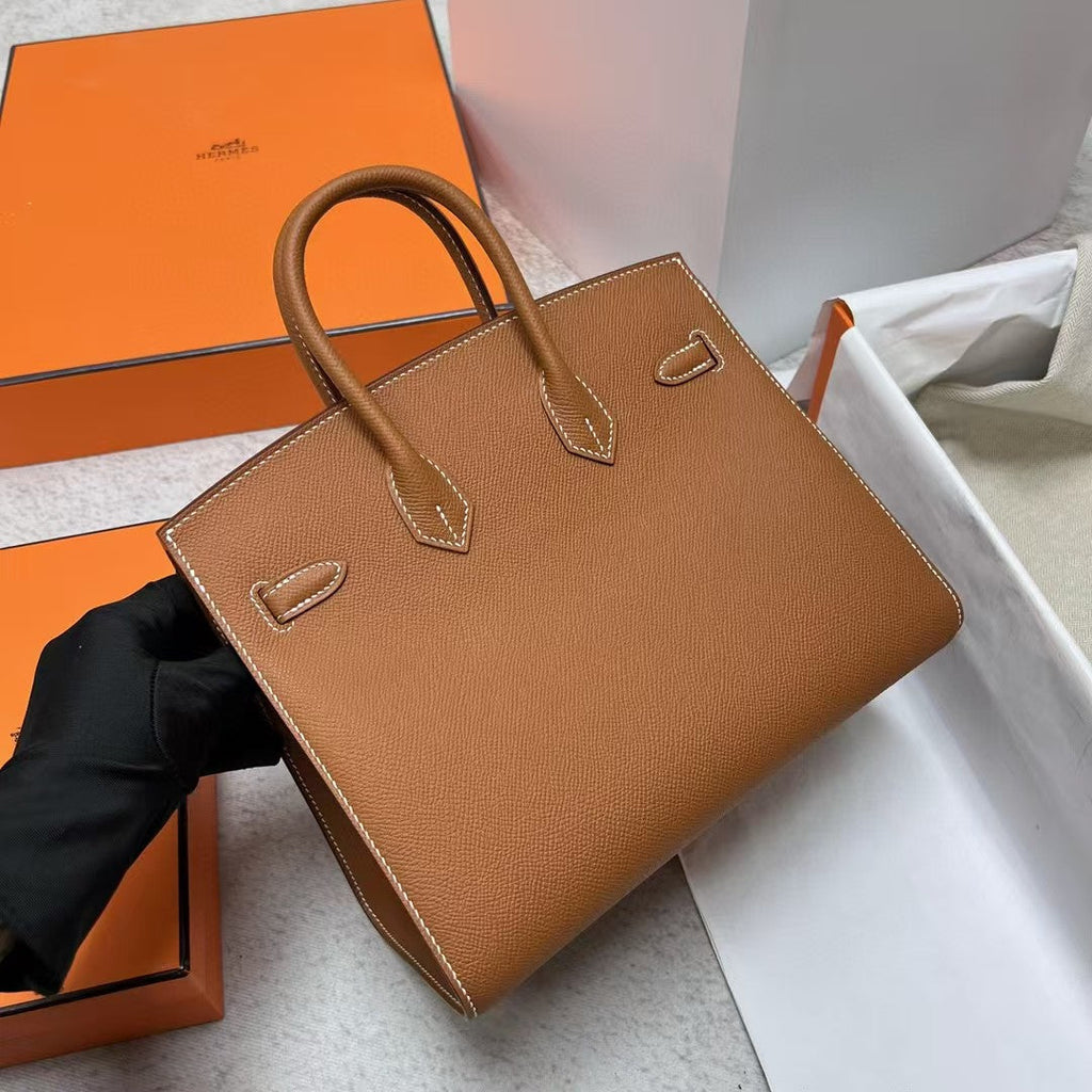 HM BIRKIN 25CM GOLD TOGO LEATHER SILVER HARDWARE