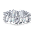 [Tonmkive Jewelry]Delicate Multi Shape Tennis Ring